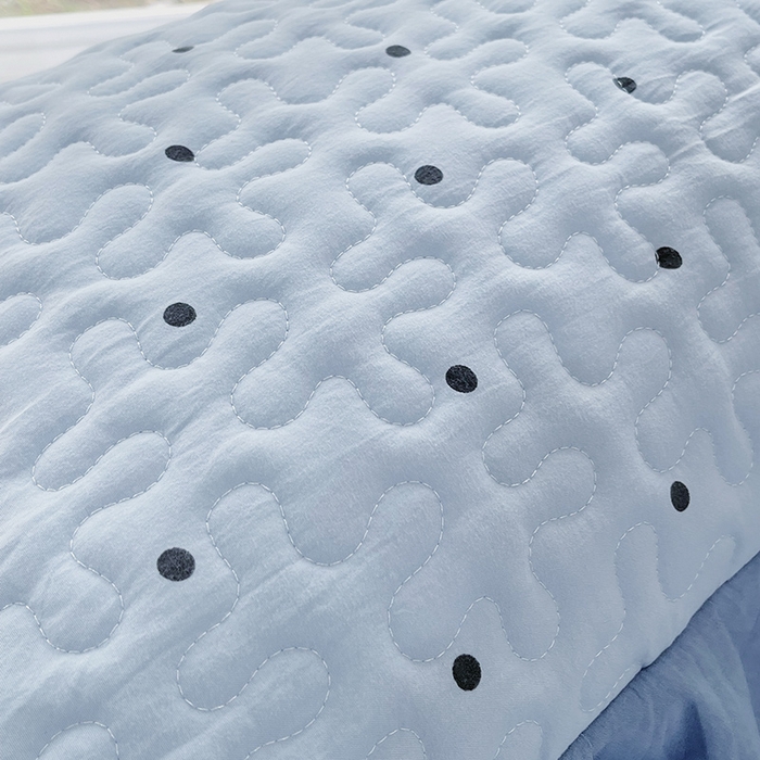 91家纺网 家纺一手货源 找家纺 （总）雨彤家纺2025新款赫本风水洗棉花边夹棉枕套双人款