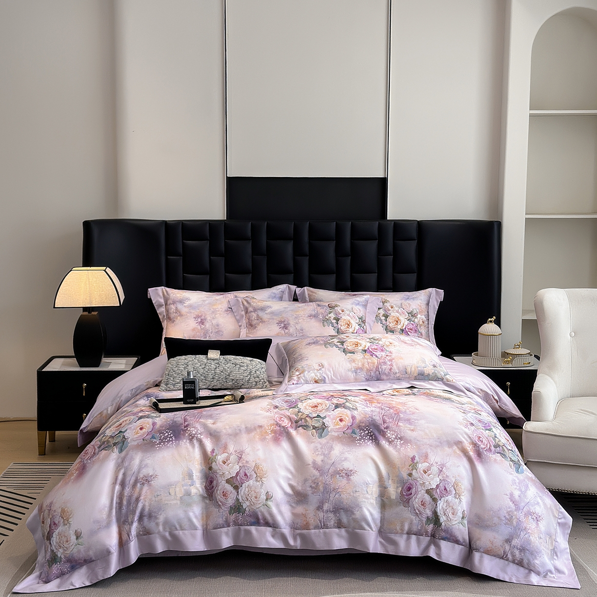 91家纺网 家纺一手货源 找家纺 （总）元元家居（元元被业） 2026新款天丝棉四季款四件套-炫彩系列