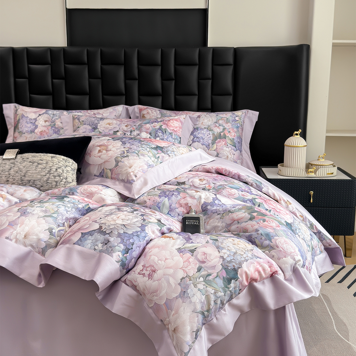 91家纺网 家纺一手货源 找家纺 （总）元元家居（元元被业） 2026新款天丝棉四季款四件套-炫彩系列