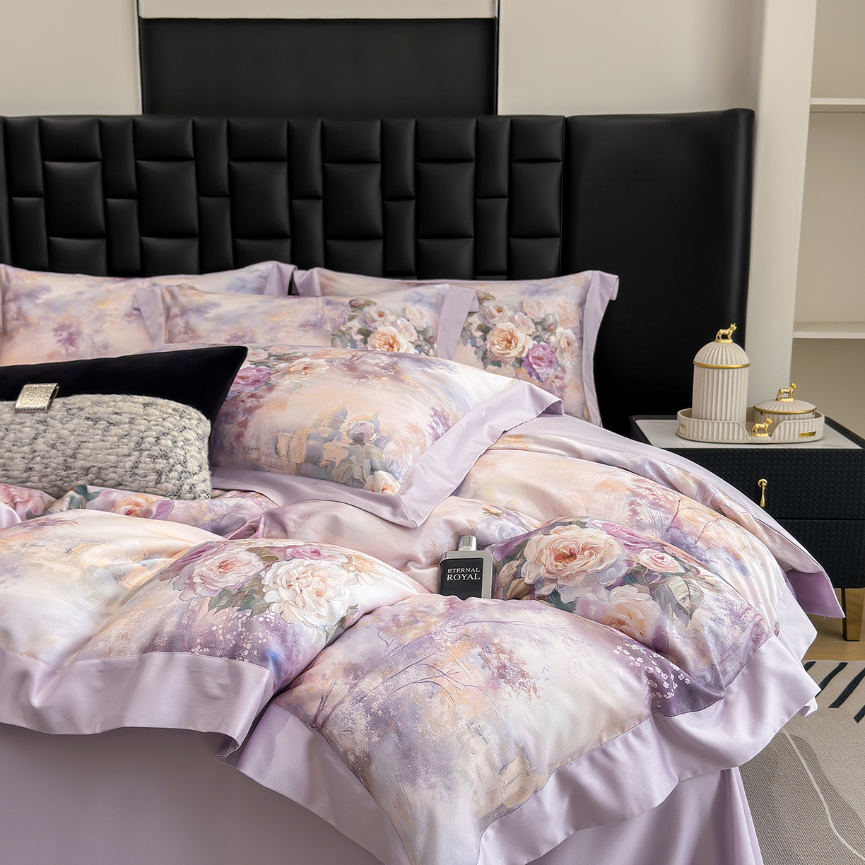 元元家居（元元被业） 2026新款天丝棉四季款四件套-炫彩系列 爱丁堡