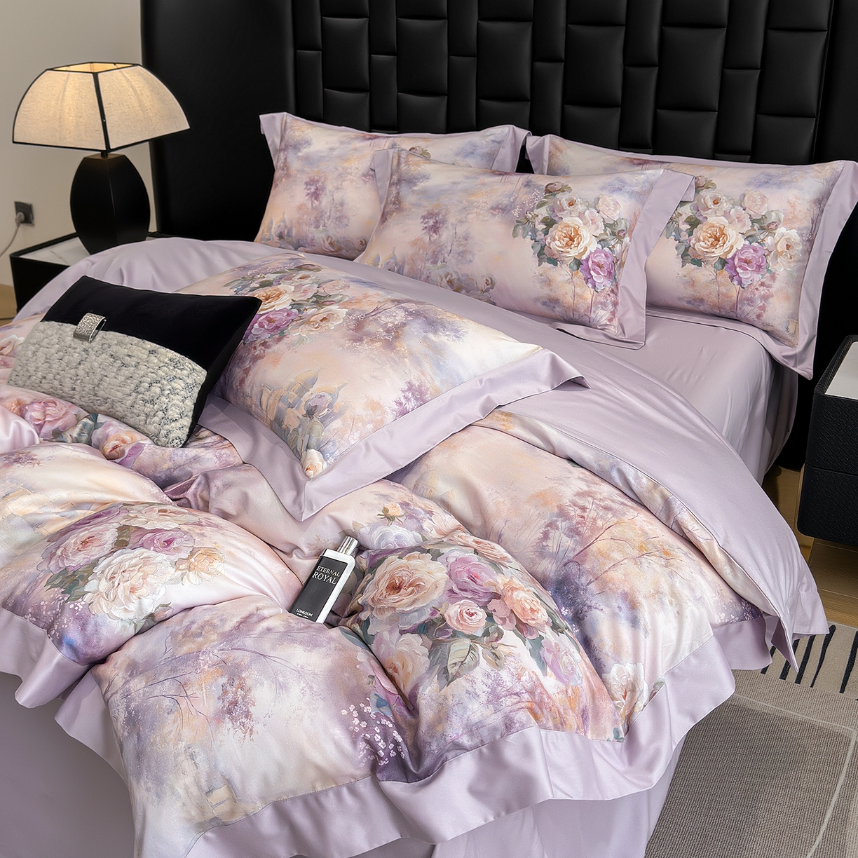 91家纺网 家纺一手货源 找家纺 元元家居（元元被业） 2026新款天丝棉四季款四件套-炫彩系列 爱丁堡