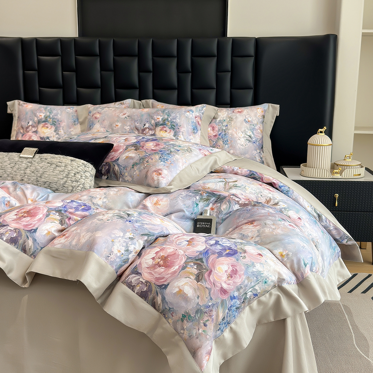 元元家居（元元被业） 2026新款天丝棉四季款四件套-炫彩系列 爱丽丝