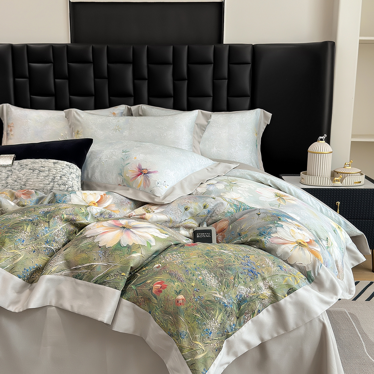 元元家居（元元被业） 2026新款天丝棉四季款四件套-炫彩系列 春意