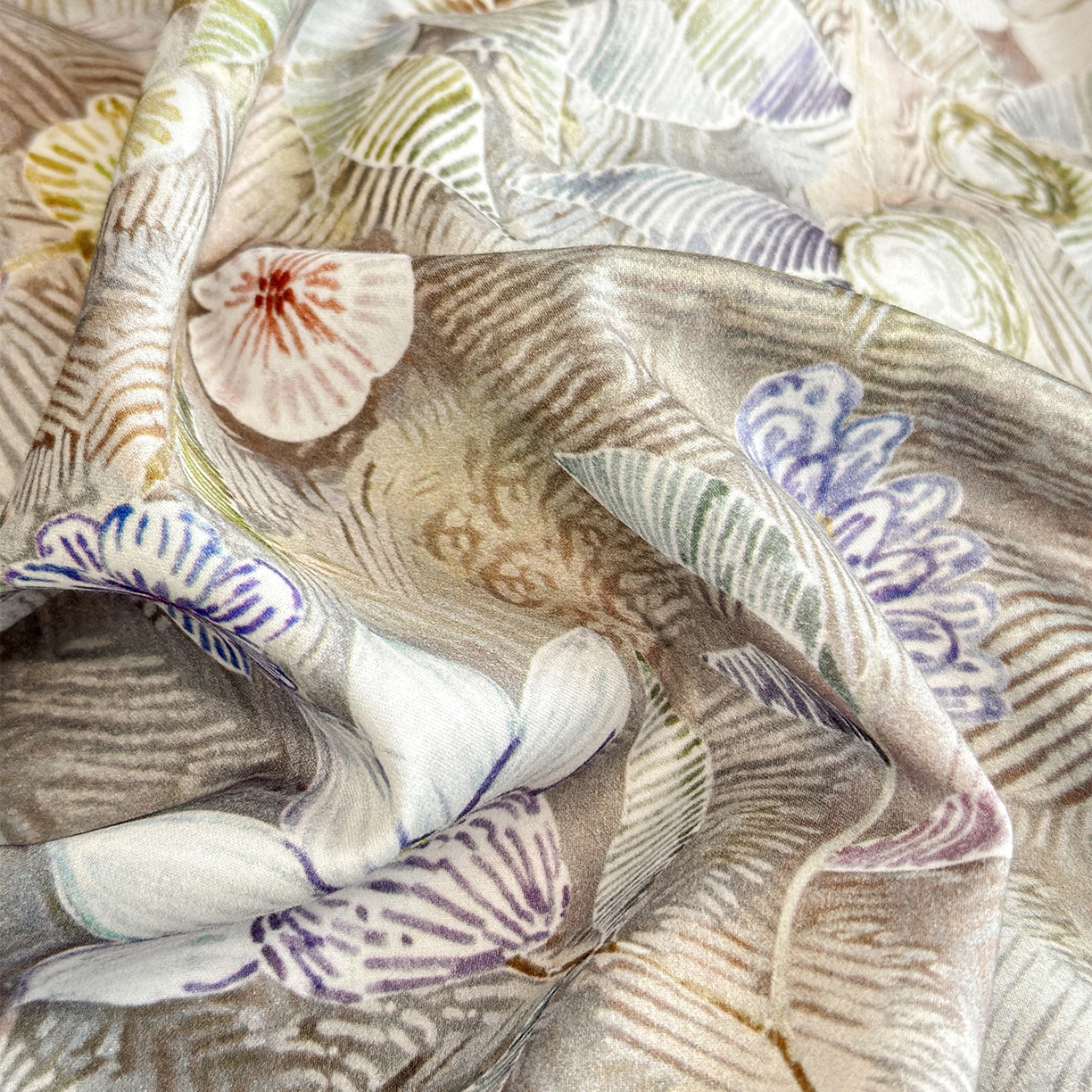 91家纺网 家纺一手货源 找家纺 元元家居（元元被业） 2026新款天丝棉四季款四件套-炫彩系列 花无缺