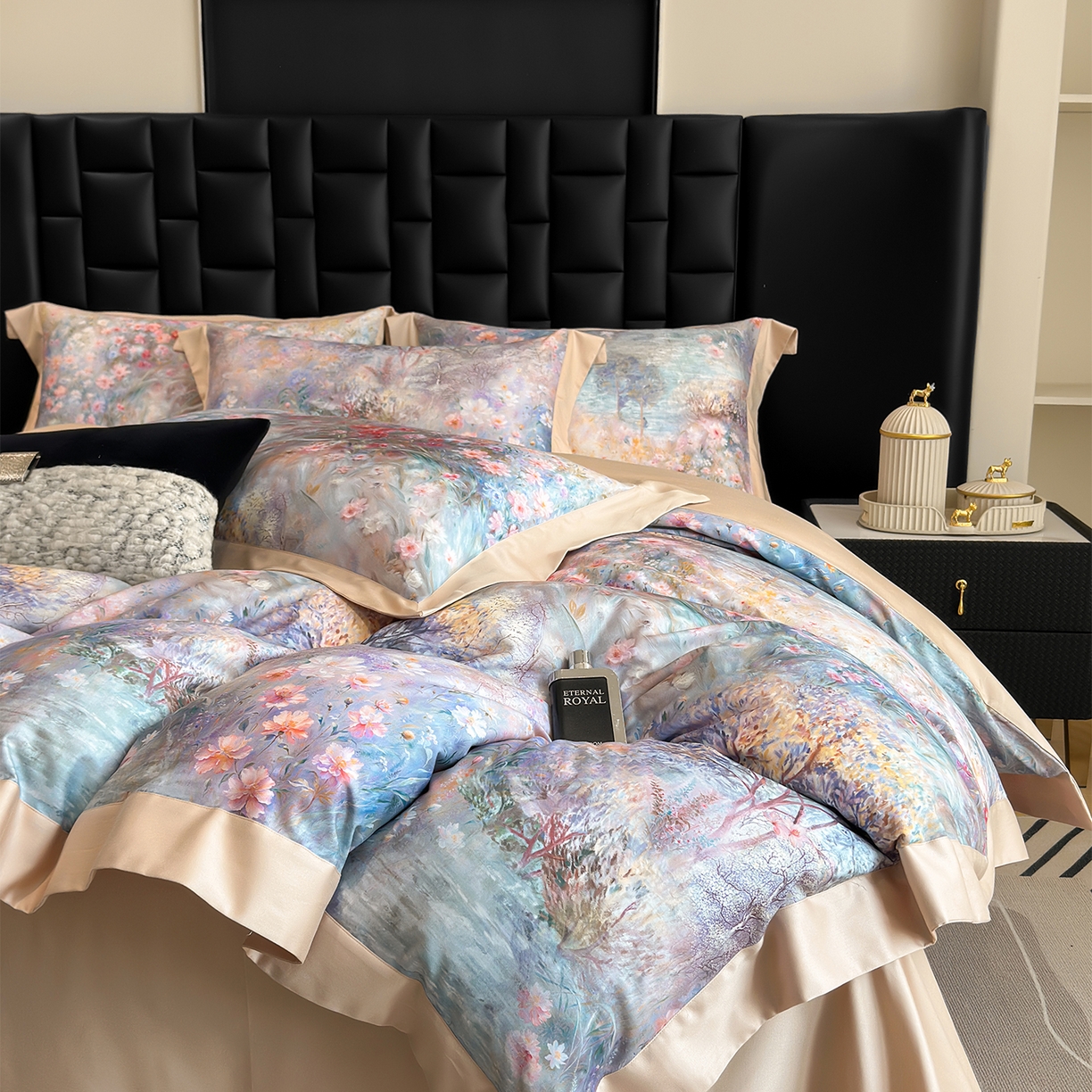 元元家居（元元被业） 2026新款天丝棉四季款四件套-炫彩系列 开往春天的地铁