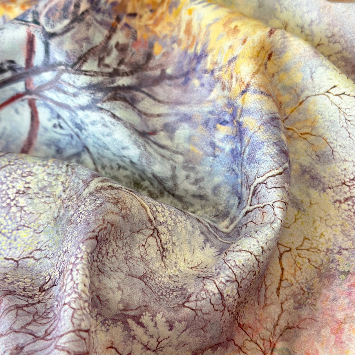 91家纺网 家纺一手货源 找家纺 元元家居（元元被业） 2026新款天丝棉四季款四件套-炫彩系列 开往春天的地铁