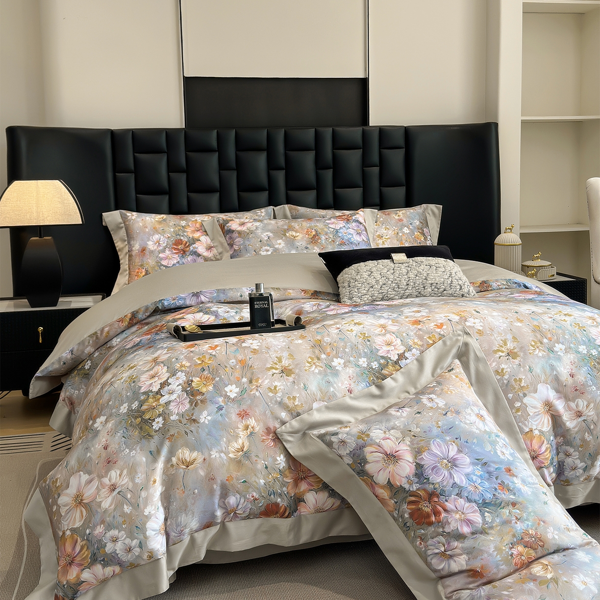 91家纺网 家纺一手货源 找家纺 元元家居（元元被业） 2026新款天丝棉四季款四件套-炫彩系列 梦想家