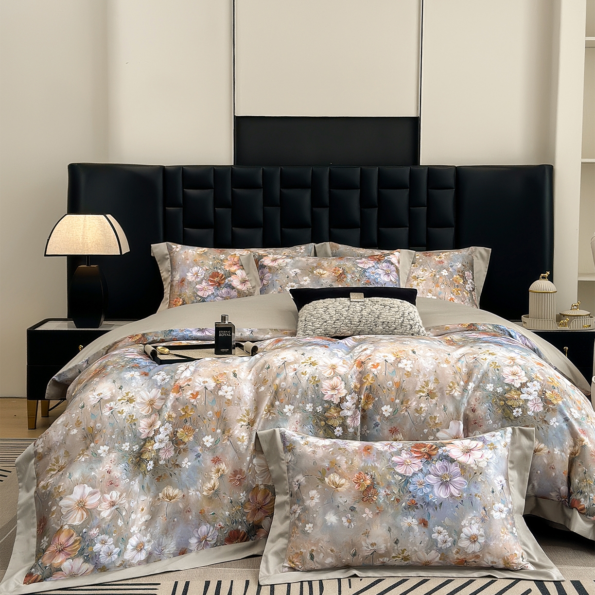 91家纺网 家纺一手货源 找家纺 元元家居（元元被业） 2026新款天丝棉四季款四件套-炫彩系列 梦想家