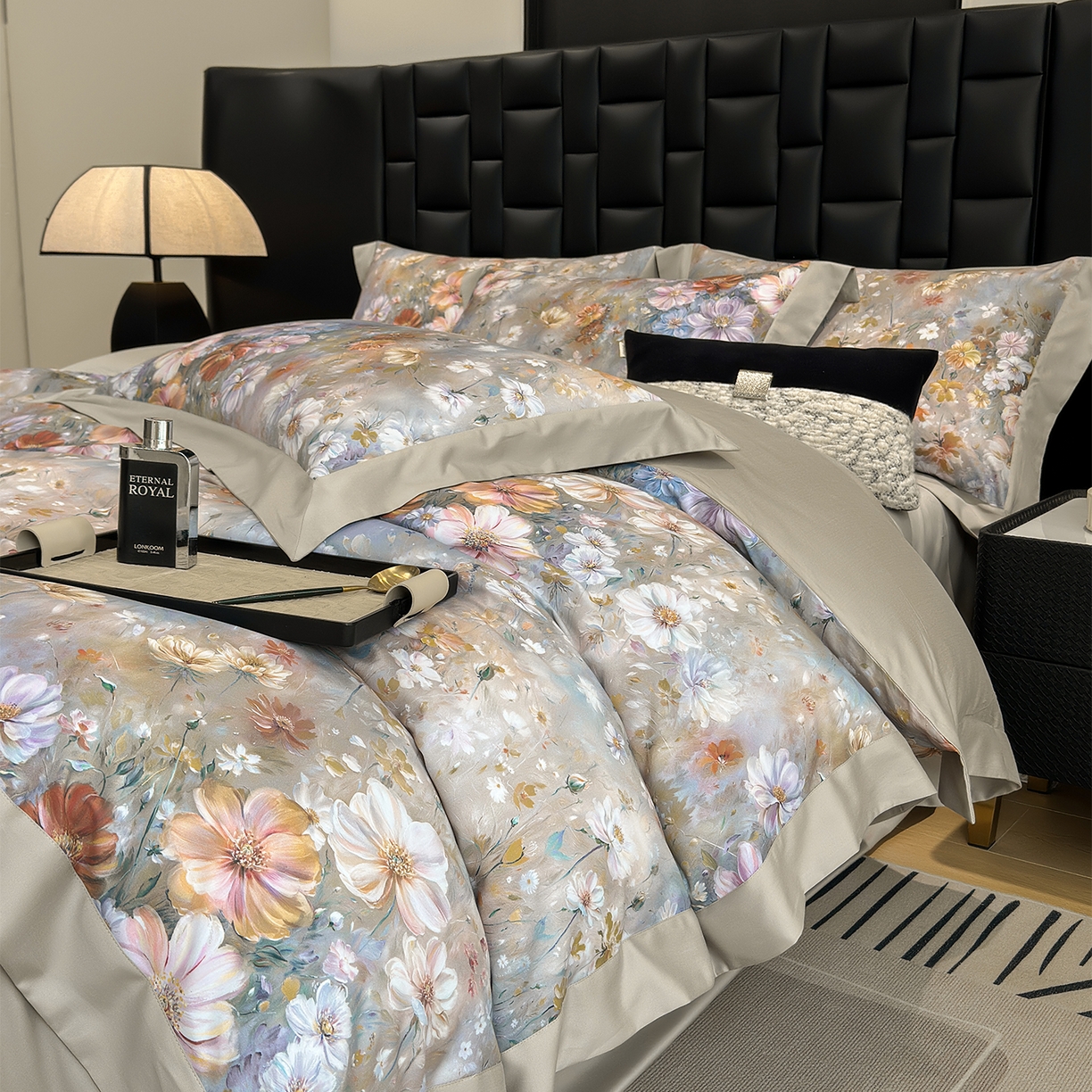 91家纺网 家纺一手货源 找家纺 元元家居（元元被业） 2026新款天丝棉四季款四件套-炫彩系列 梦想家