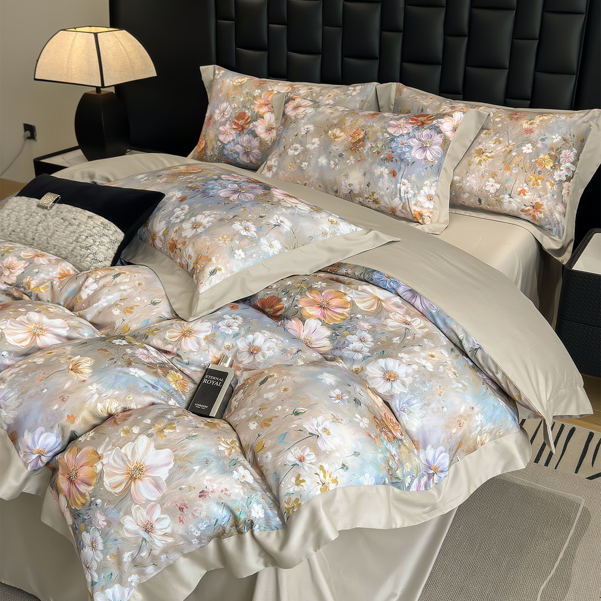 91家纺网 家纺一手货源 找家纺 元元家居（元元被业） 2026新款天丝棉四季款四件套-炫彩系列 梦想家