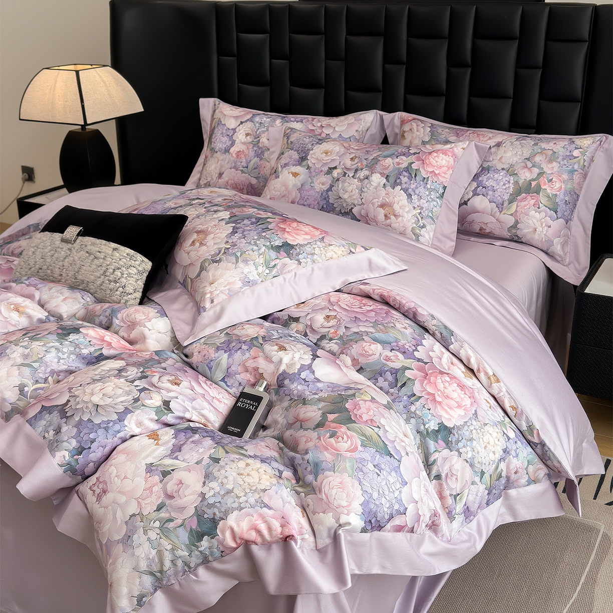 91家纺网 家纺一手货源 找家纺 元元家居（元元被业） 2026新款天丝棉四季款四件套-炫彩系列 如玉如丝