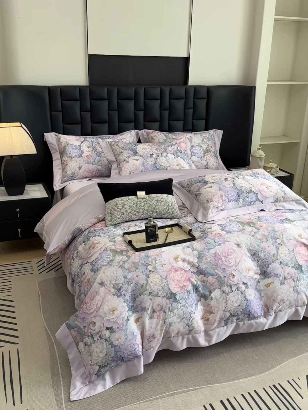 91家纺网 家纺一手货源 找家纺 元元家居（元元被业） 2026新款天丝棉四季款四件套-炫彩系列 如玉如丝