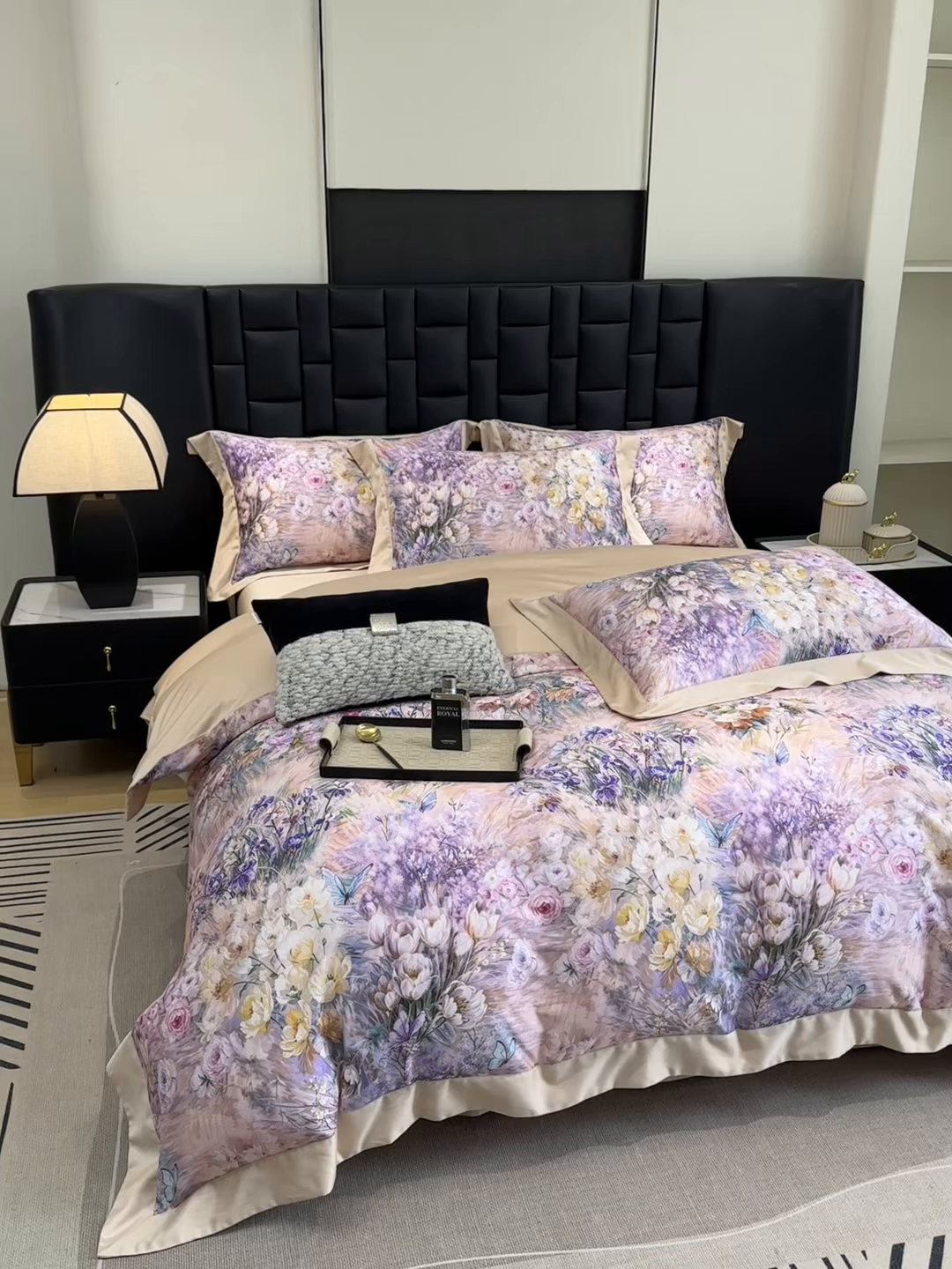 91家纺网 家纺一手货源 找家纺 元元家居（元元被业） 2026新款天丝棉四季款四件套-炫彩系列 恬静生活