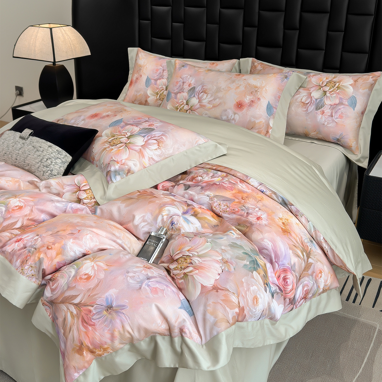 91家纺网 家纺一手货源 找家纺 元元家居（元元被业） 2026新款天丝棉四季款四件套-炫彩系列 秀灵儿