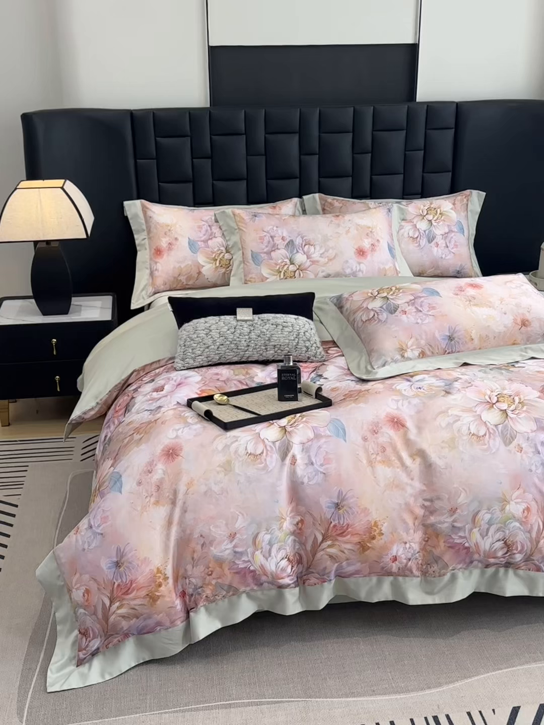 91家纺网 家纺一手货源 找家纺 元元家居（元元被业） 2026新款天丝棉四季款四件套-炫彩系列 秀灵儿