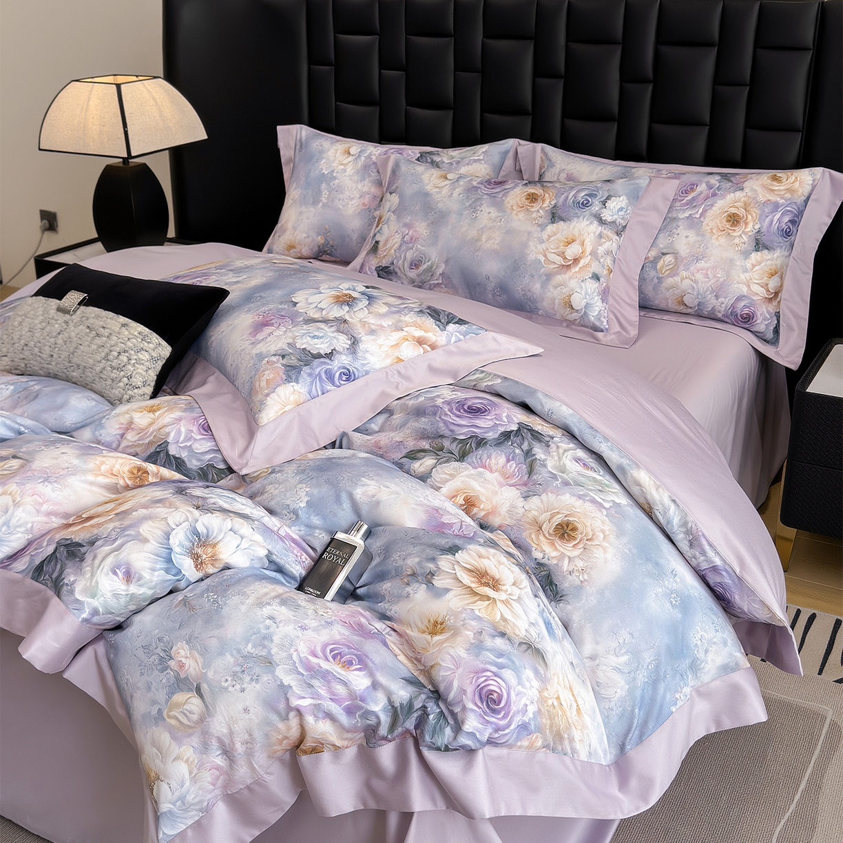 91家纺网 家纺一手货源 找家纺 元元家居（元元被业） 2026新款天丝棉四季款四件套-炫彩系列 挚爱