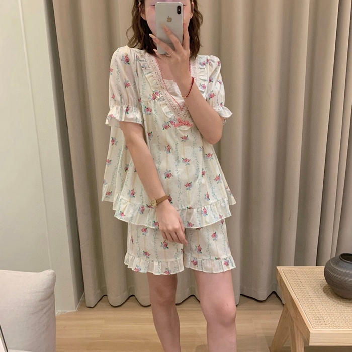 91家纺网 家纺一手货源 找家纺 （总）妍景2025新款82962-韩系简约碎花套装