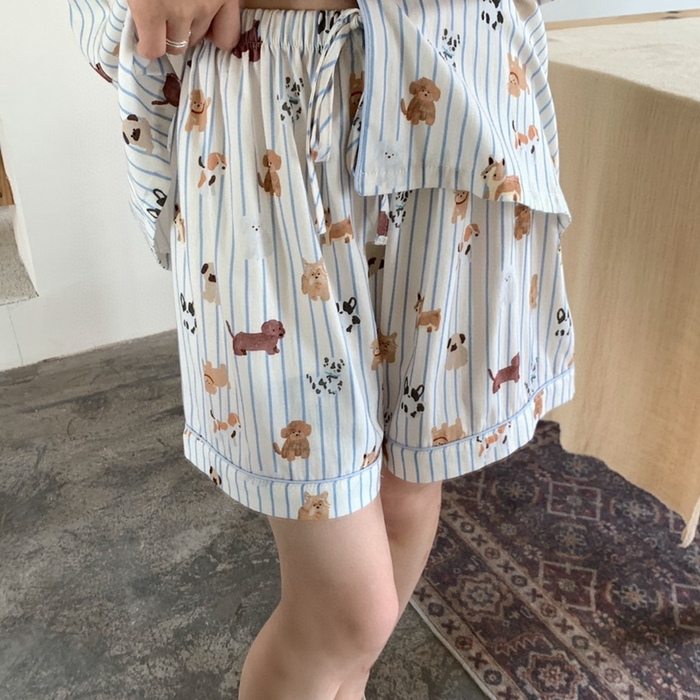 91家纺网 家纺一手货源 找家纺 （总）妍景2025新款25671-泰系卡通小狗套装