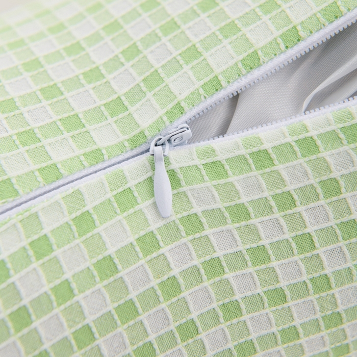 91家纺网 家纺一手货源 找家纺 （总）大熊2025新款全棉格子水洗棉荞麦枕全荞麦壳填充