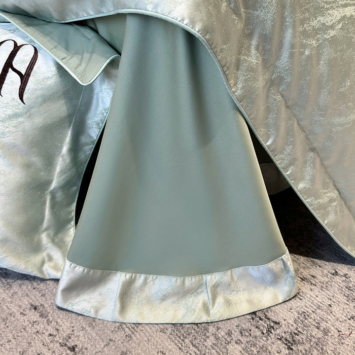 91家纺网 家纺一手货源 找家纺 （总）2025春夏新款A类天丝棉提花四件套-丝蕴