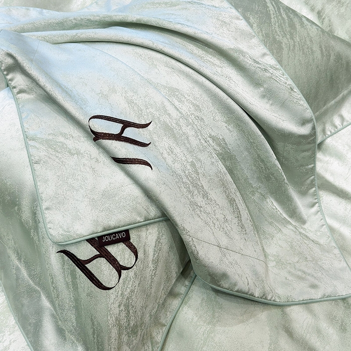 91家纺网 家纺一手货源 找家纺 （总）2025春夏新款A类天丝棉提花四件套-丝蕴