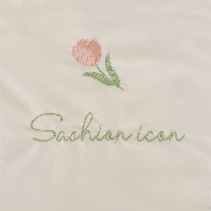 91家纺网 家纺一手货源 找家纺 益多眠 2025新款水洗真丝刺绣夏被夏凉被空调被四件套 郁金香-奶白粉