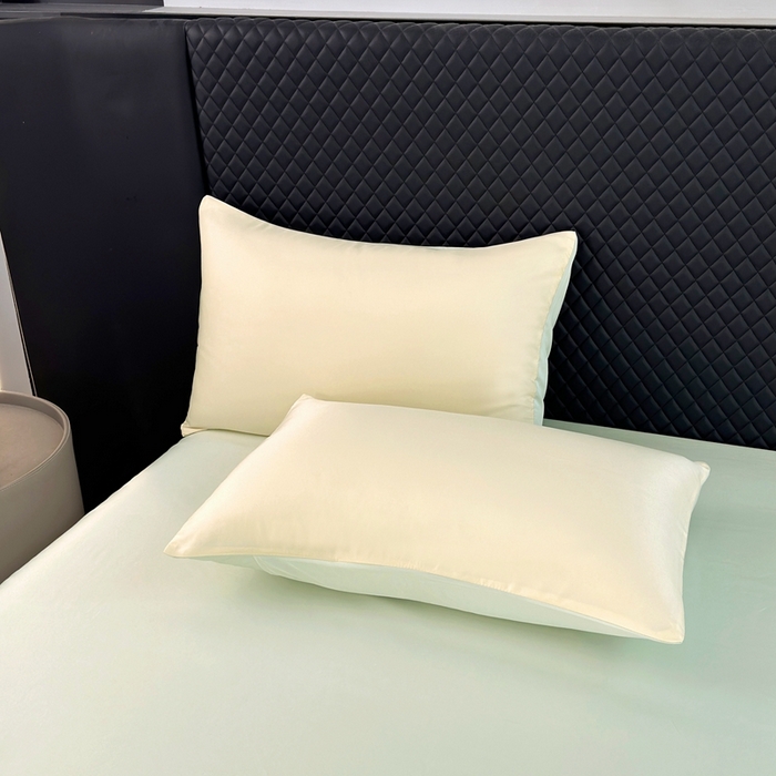 91家纺网 家纺一手货源 找家纺 益多眠 2025新款水洗真丝刺绣夏被夏凉被空调被四件套 小熊-奶黄绿