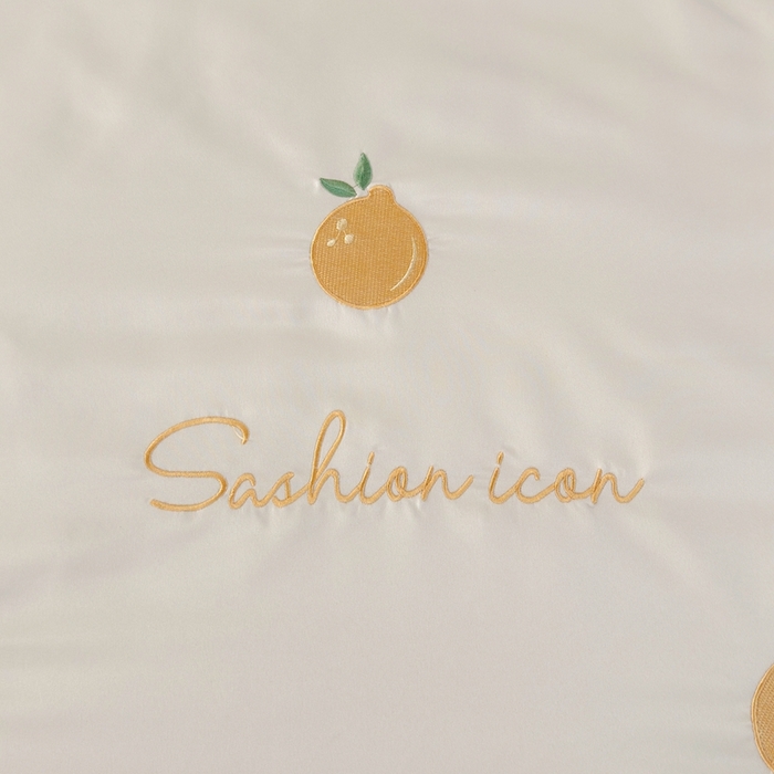 91家纺网 家纺一手货源 找家纺 益多眠 2025新款水洗真丝刺绣夏被夏凉被空调被四件套 橘子-奶白绿