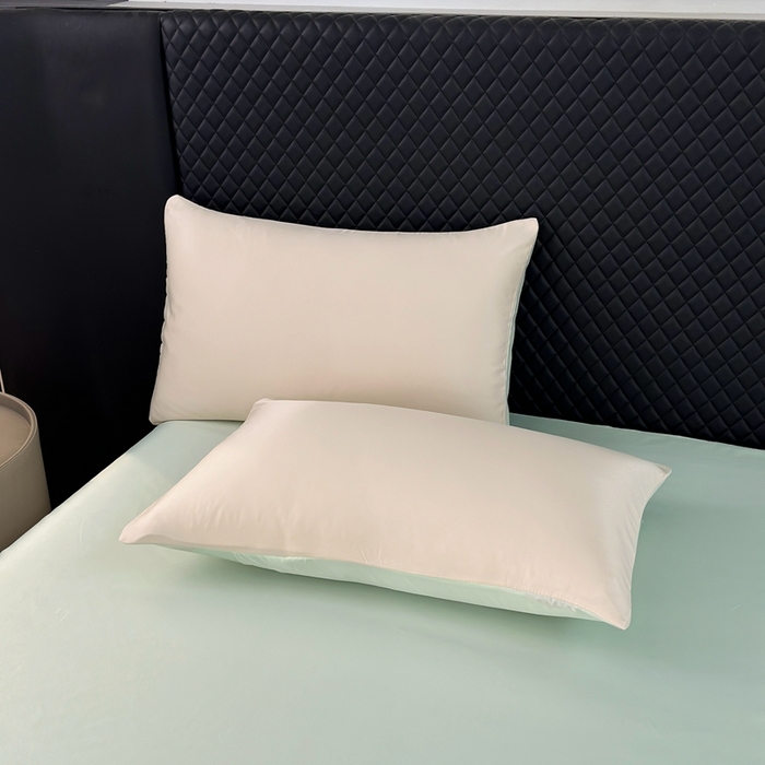 91家纺网 家纺一手货源 找家纺 益多眠 2025新款水洗真丝刺绣夏被夏凉被空调被四件套 橘子-奶白绿