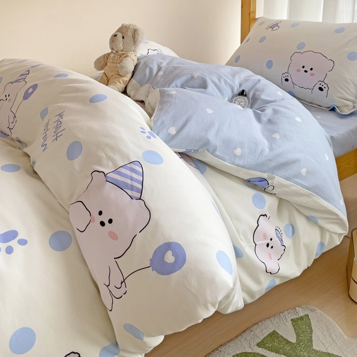 91家纺网 家纺一手货源 找家纺 恩泽2025印花学生三件套 冬日嘉年华