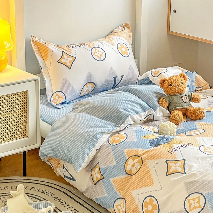 91家纺网 家纺一手货源 找家纺 恩泽2025印花学生三件套 嗨皮熊