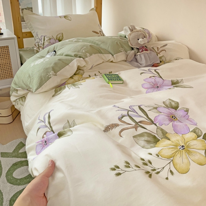 91家纺网 家纺一手货源 找家纺 恩泽2025印花学生三件套 花都丽影