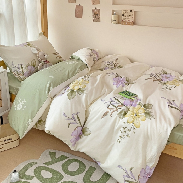 91家纺网 家纺一手货源 找家纺 恩泽2025印花学生三件套 花都丽影