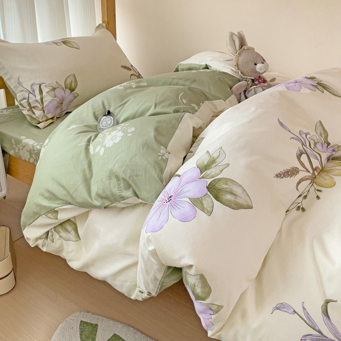 91家纺网 家纺一手货源 找家纺 恩泽2025印花学生三件套 花都丽影