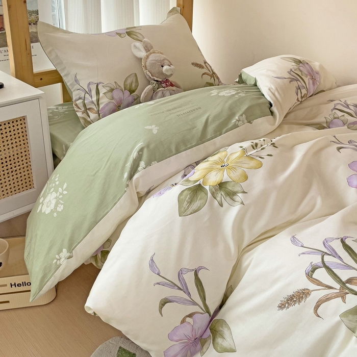 91家纺网 家纺一手货源 找家纺 恩泽2025印花学生三件套 花都丽影