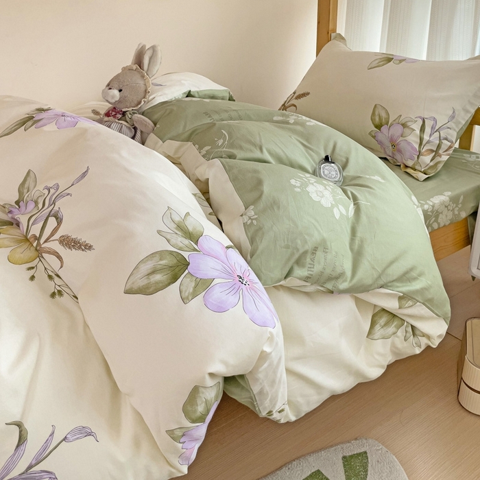 91家纺网 家纺一手货源 找家纺 恩泽2025印花学生三件套 花都丽影