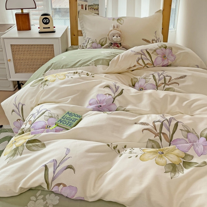 91家纺网 家纺一手货源 找家纺 恩泽2025印花学生三件套 花都丽影