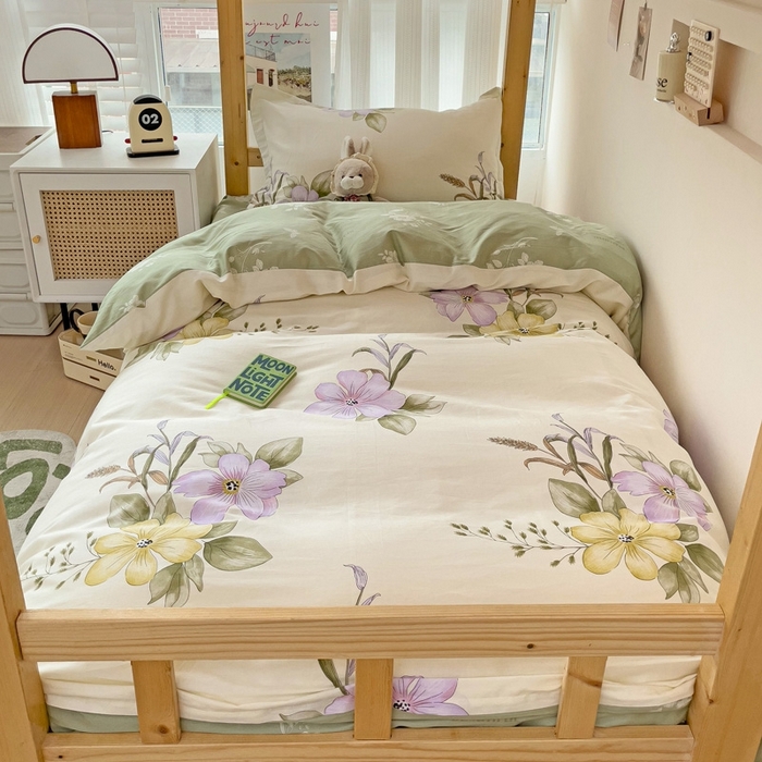 91家纺网 家纺一手货源 找家纺 恩泽2025印花学生三件套 花都丽影