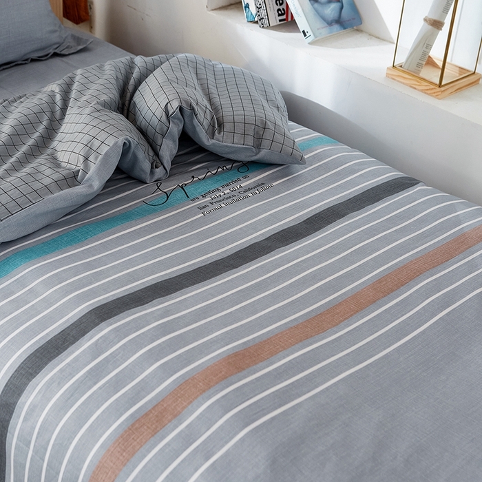 91家纺网 家纺一手货源 找家纺 恩泽2025印花学生三件套 皇家学院灰