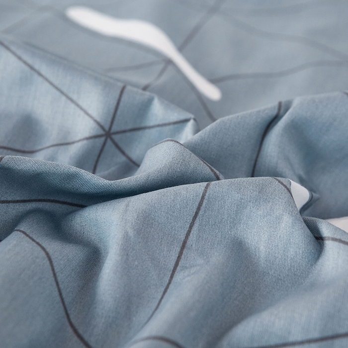 91家纺网 家纺一手货源 找家纺 恩泽2025印花学生三件套 几何旋律