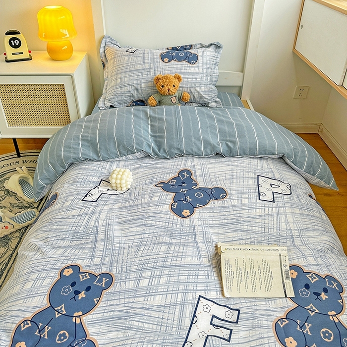 91家纺网 家纺一手货源 找家纺 恩泽2025印花学生三件套 可比乐园