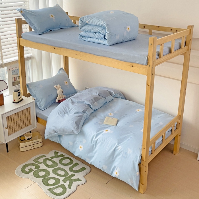 恩泽2025印花学生三件套 蓝色心情