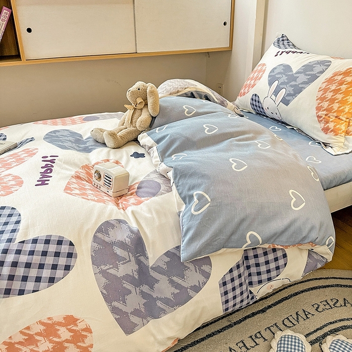 91家纺网 家纺一手货源 找家纺 恩泽2025印花学生三件套 漫步时光