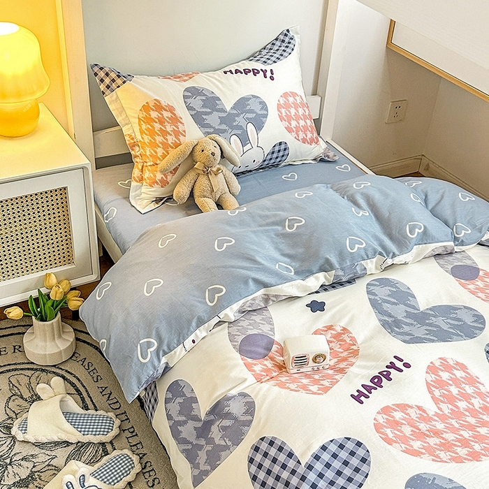 91家纺网 家纺一手货源 找家纺 恩泽2025印花学生三件套 漫步时光