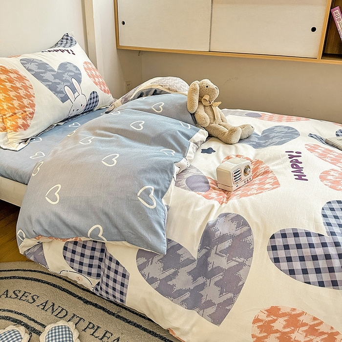 91家纺网 家纺一手货源 找家纺 恩泽2025印花学生三件套 漫步时光