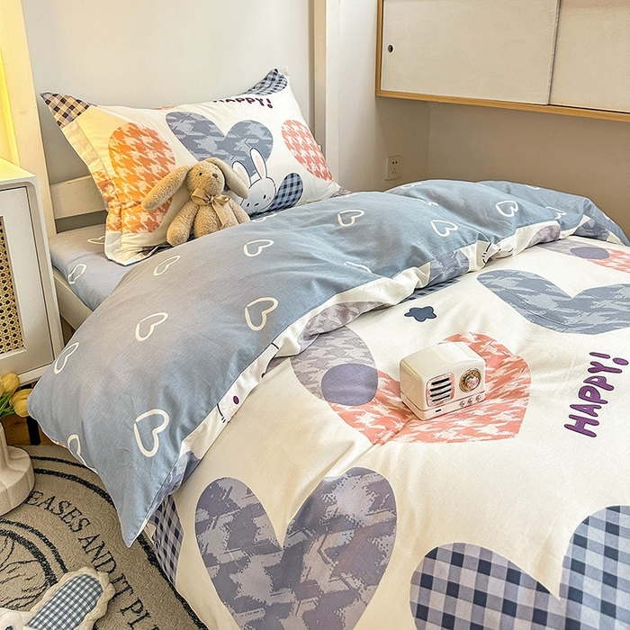 91家纺网 家纺一手货源 找家纺 恩泽2025印花学生三件套 漫步时光