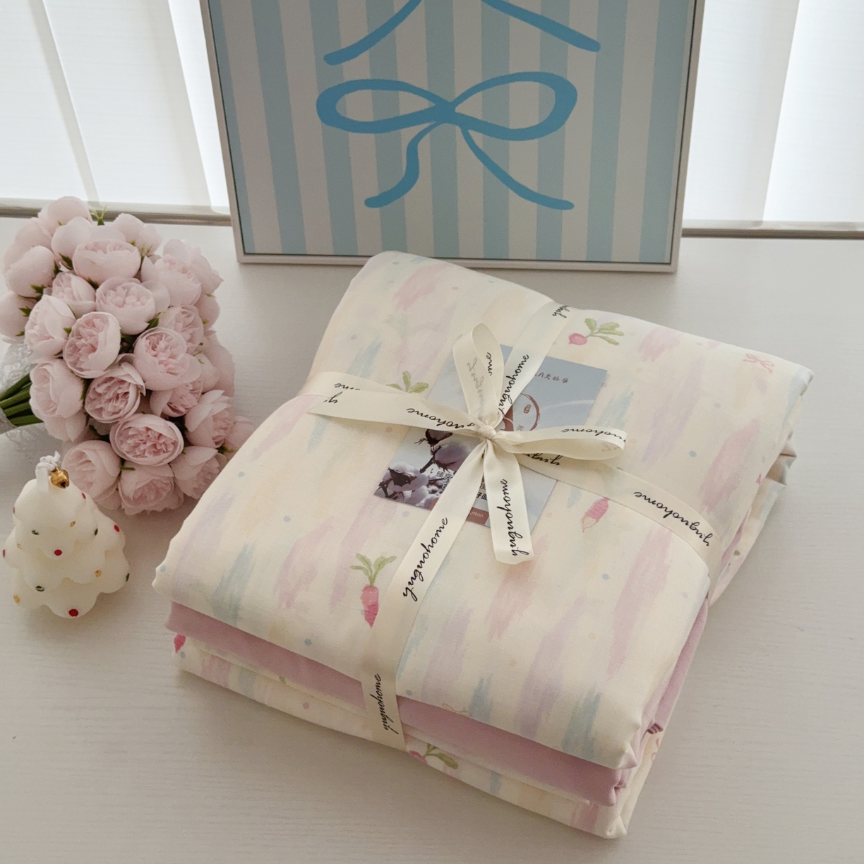 91家纺网 家纺一手货源 找家纺 （总）于果 2025新款全棉双层纱四件套第五批