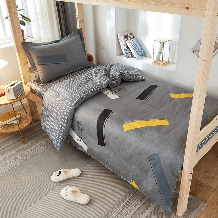 91家纺网 家纺一手货源 找家纺 恩泽2025印花学生三件套 思维空间