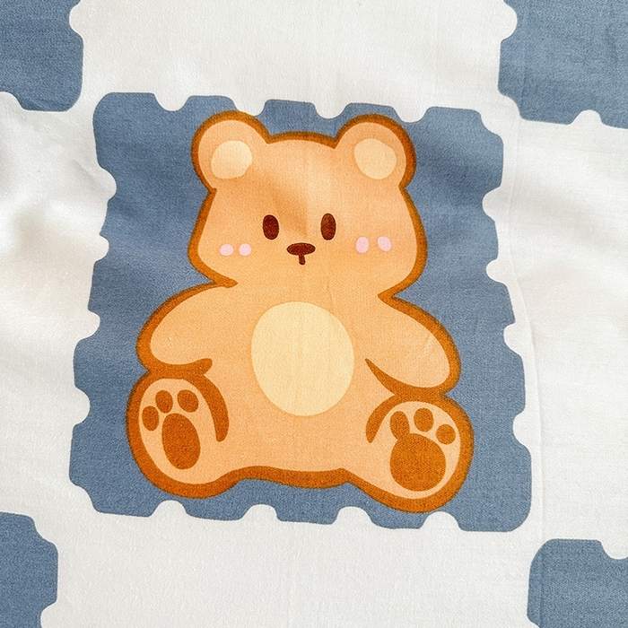 91家纺网 家纺一手货源 找家纺 恩泽2025印花学生三件套 心动熊仔