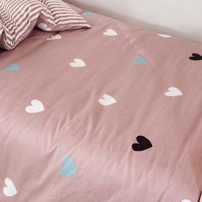 91家纺网 家纺一手货源 找家纺 恩泽2025印花学生三件套 许愿精灵咖